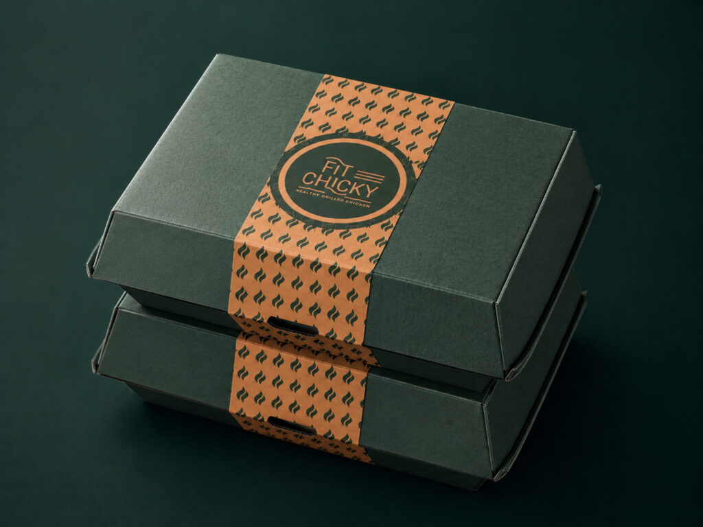 Fit Chicky healthy grilled chicken packaging design